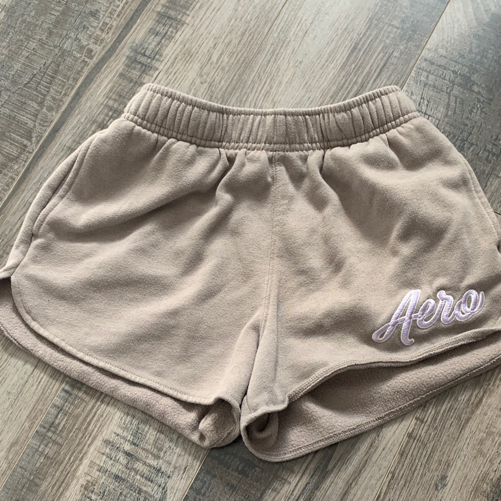 Bluenotes Beige Fleece Athletic Shorts